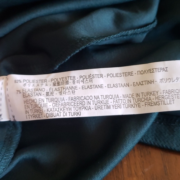 Zara Trafaluc dark green racerback dress Size Medium - Picture 8 of 10